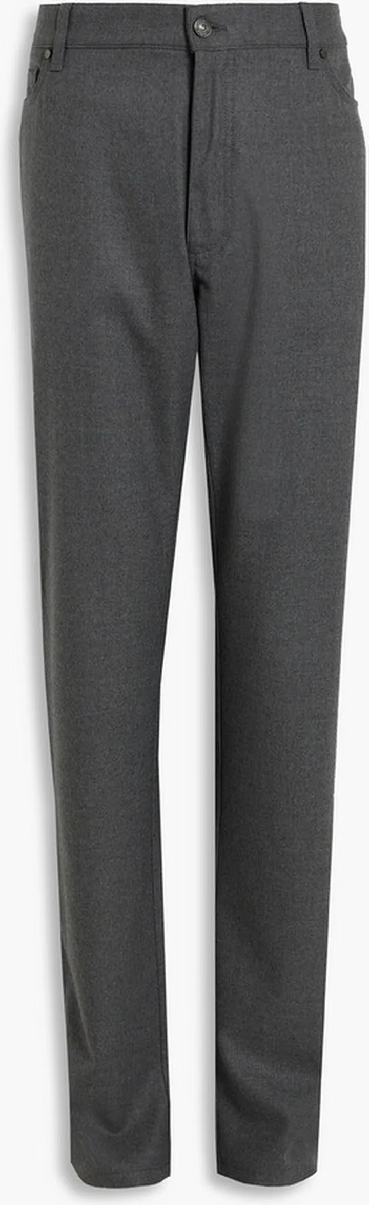 Wool-blend flannel pants