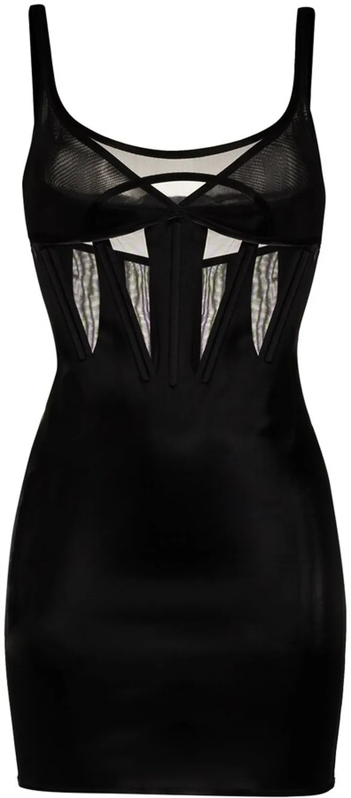 Corset-Style Sleeveless Minidress