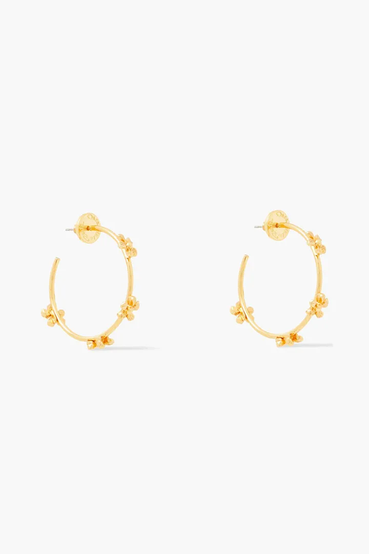 Gold-tone hoop earrings