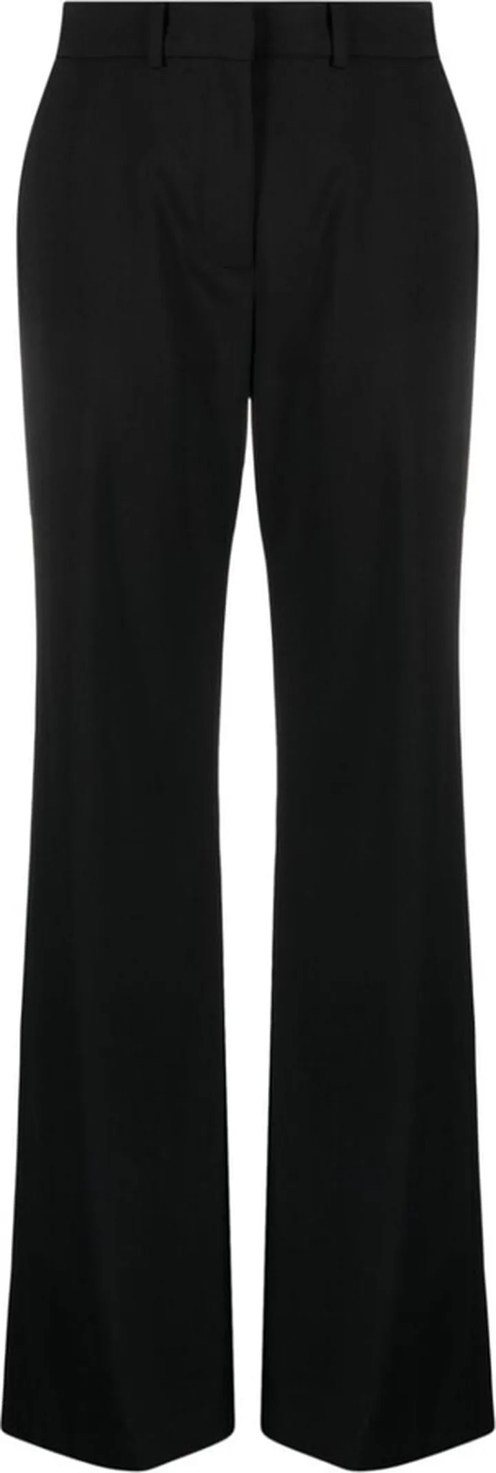 Plain Straight-Leg Trousers