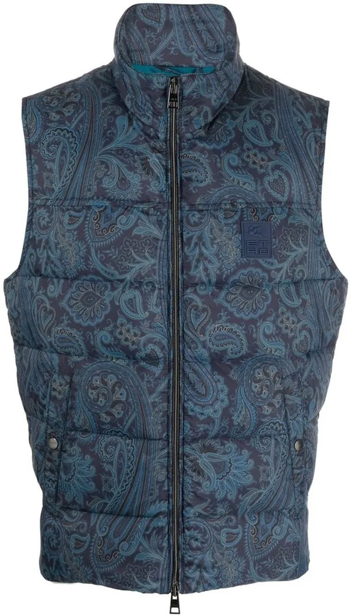 Paisley Zipped Gilet