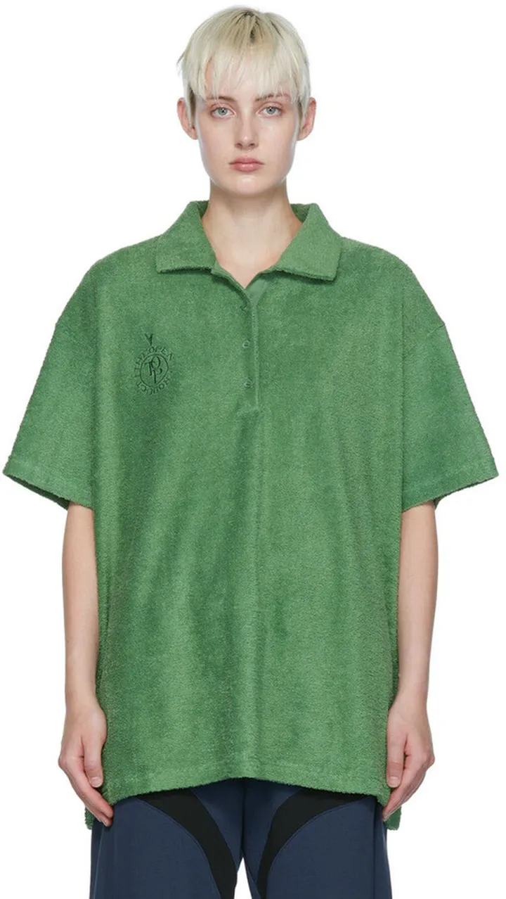 TheOpen Product Green Cotton Polo