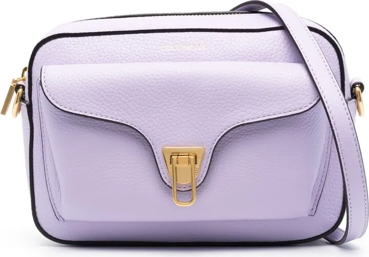 Beat foldover-lock crossbody bag