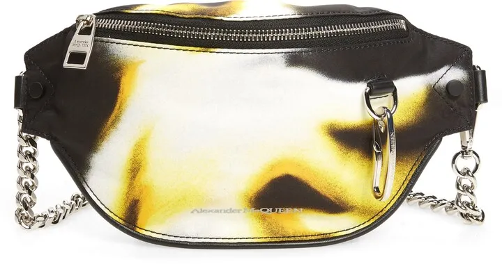 Painted Figure Chain Strap Belt Bag