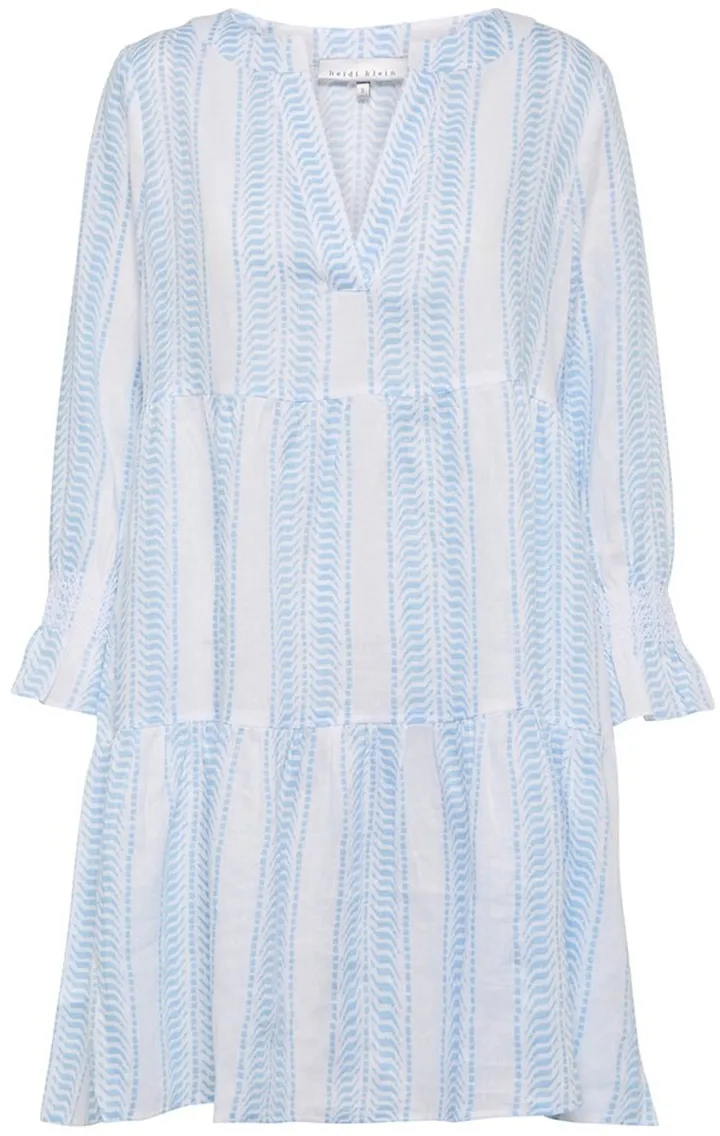 Striped linen minidress