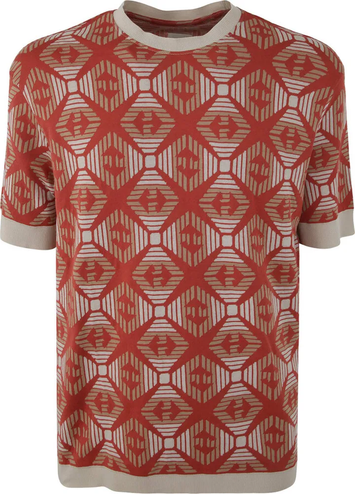 Printed Crew Neck Short Sleeves Oversized T-shirt