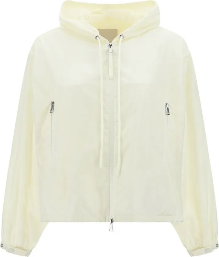 Moncler Logo Patch Zipped Windbreaker