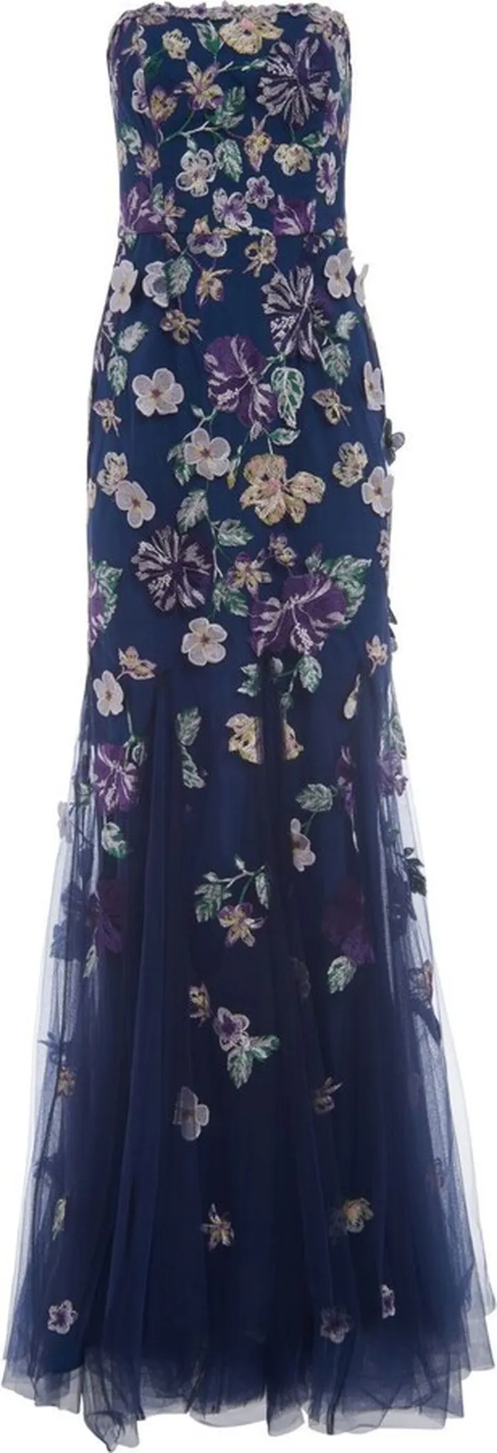 Floral-Embellished Gown