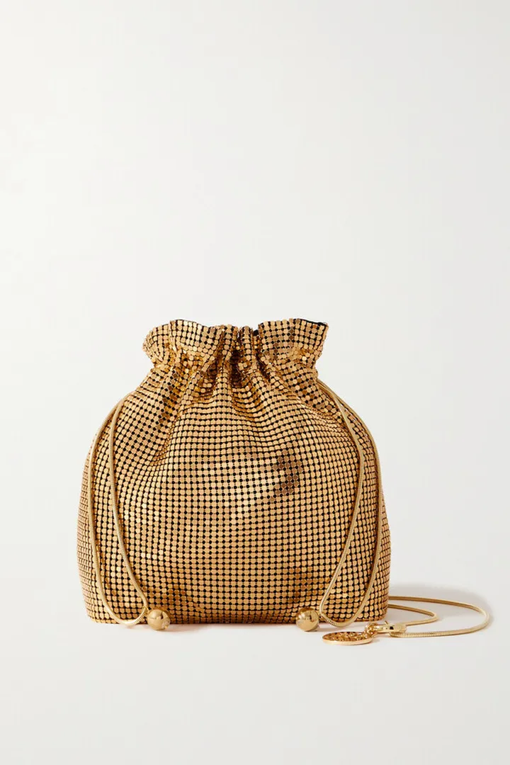 Rosantica - Eclisse Chainmail Bucket Bag - Metallic
