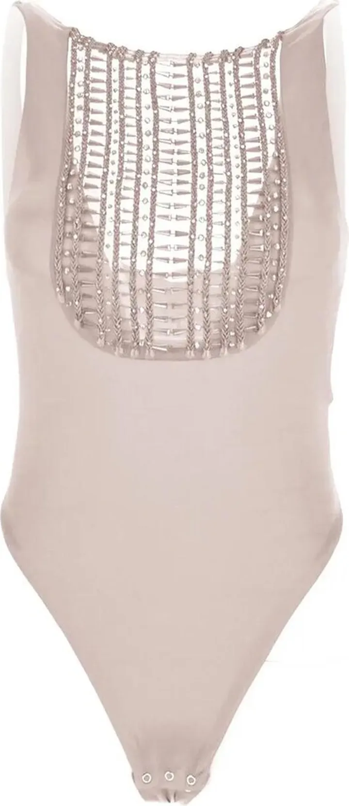 Bodysuit With Embroidered Ascot Tie Elisabetta Franchi