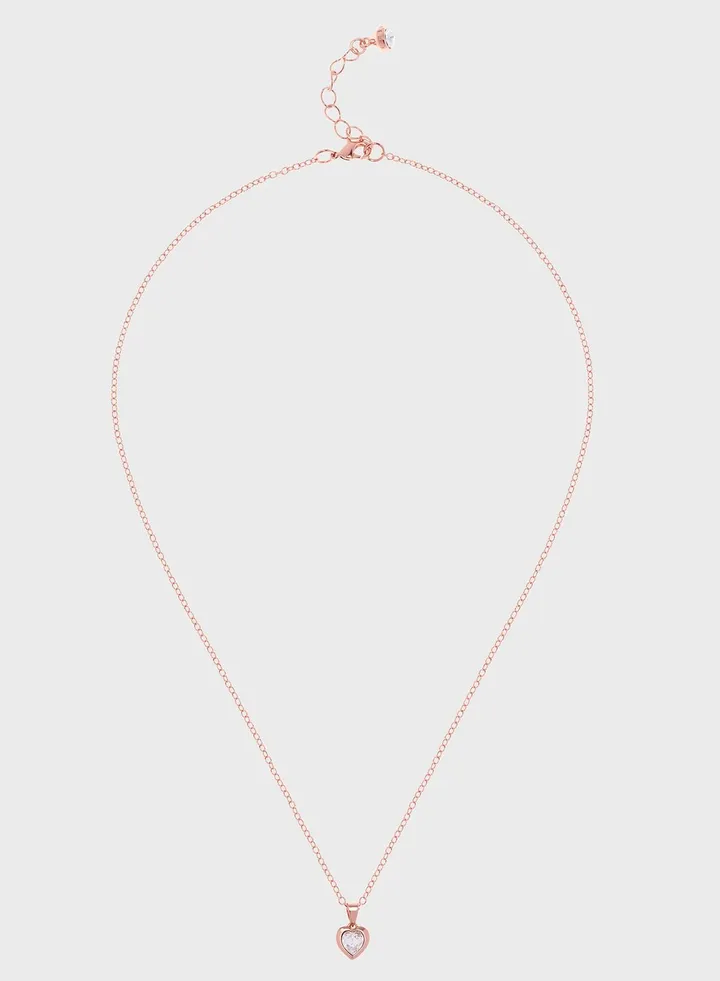 Hannela Crystal Heart Pendant Necklace