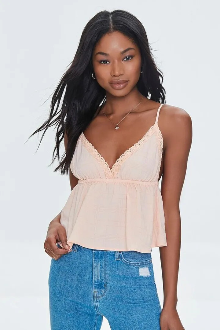 Crochet-Trim Cami