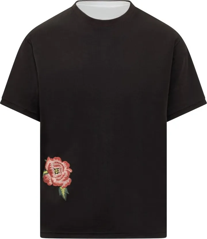 Kenzo Graphic Printed Crewneck Reversible T-Shirt
