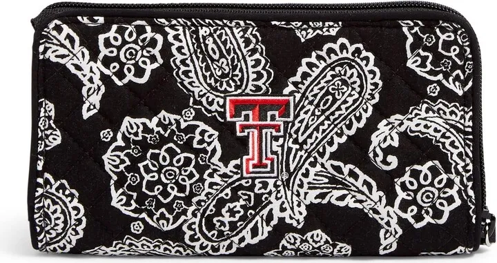 Collegiate RFID Front Zip Wristlet