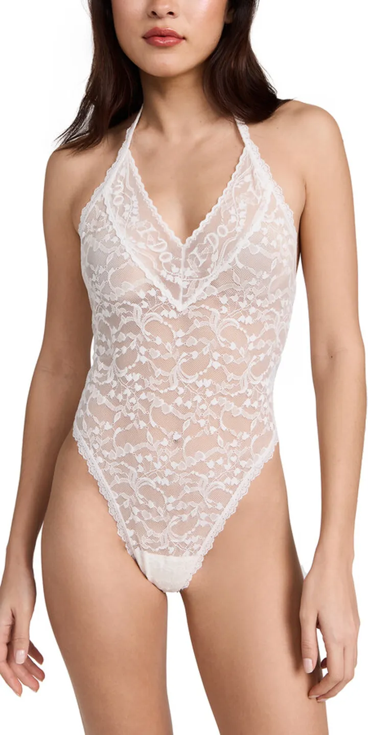 Hanky Panky I Do Shimmer Thong Teddy
