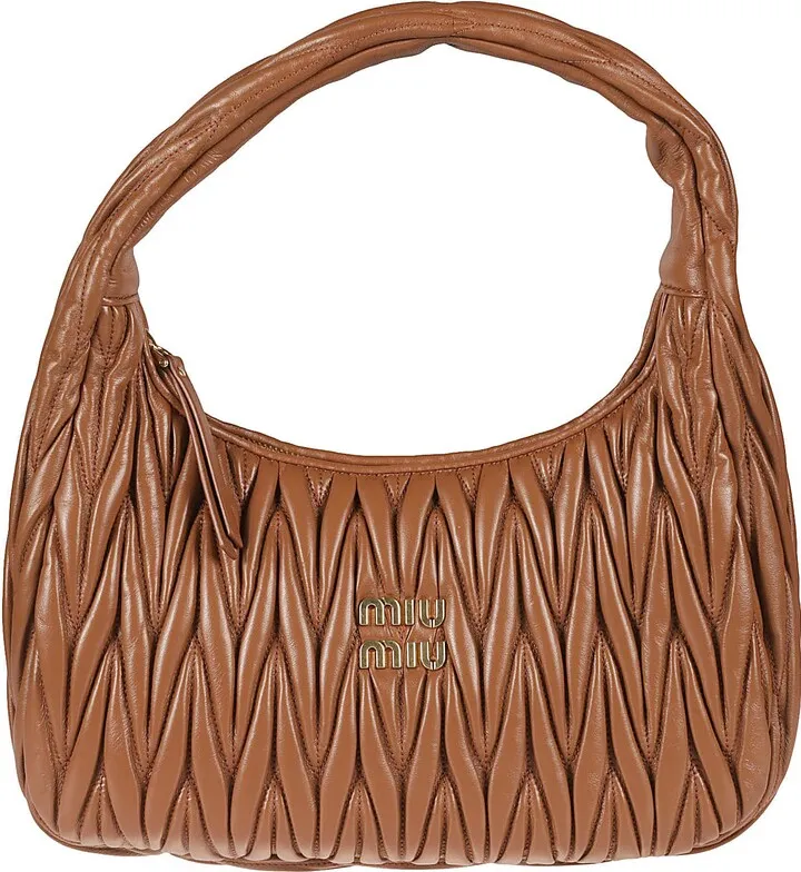Logo Plaque Matelassé Shoulder Bag