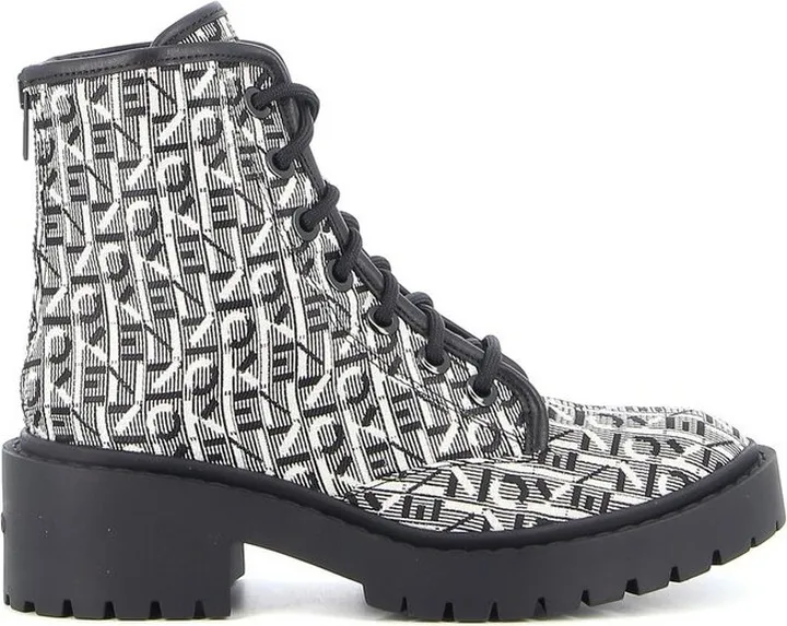 Kenzo Pike Lace-Up Jacquard Boots