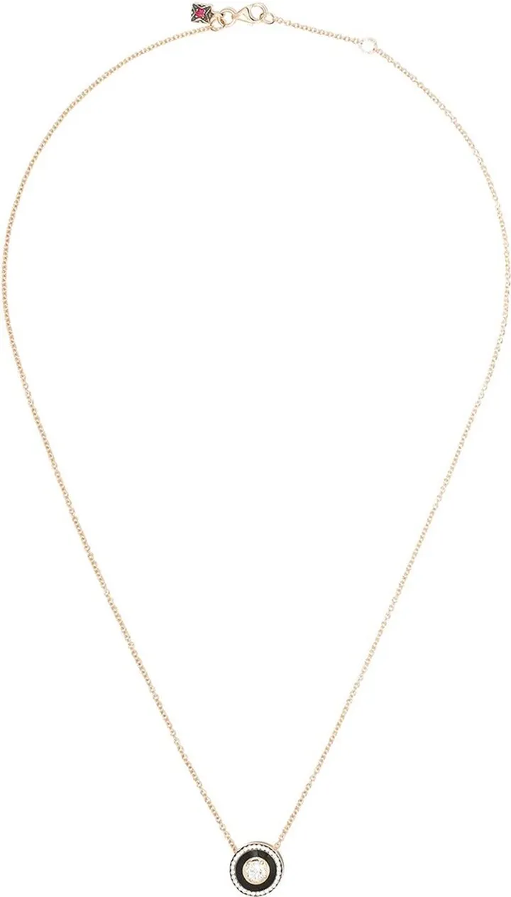 18kt rose gold diamond Mina necklace