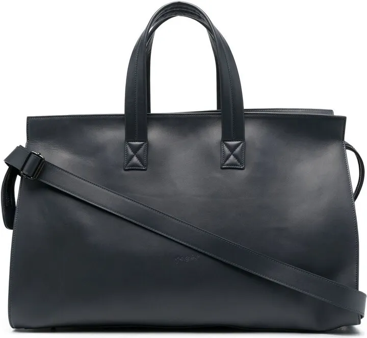 Leather Zip-Up Holdall
