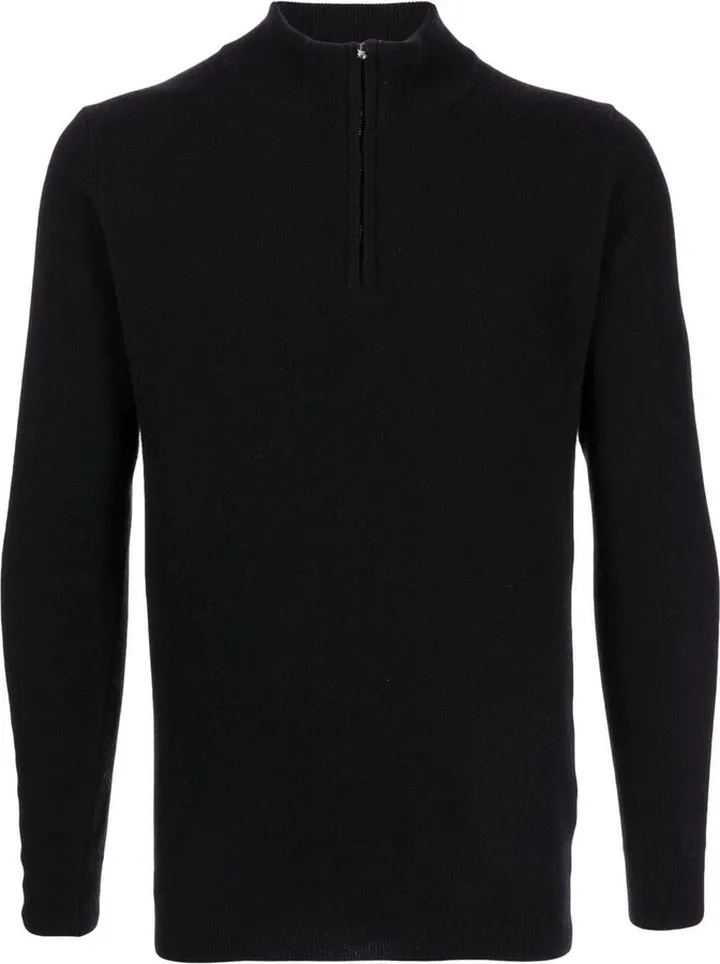 Half-Zip Long-Sleeve Jumper