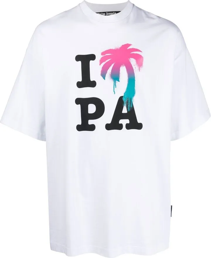 logo-print organic cotton T-shirt