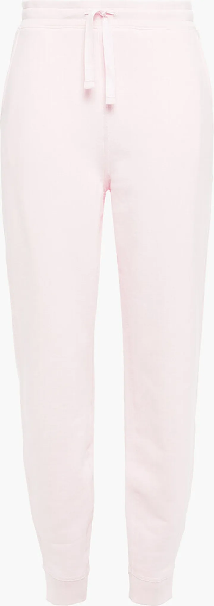 Cotton-blend fleece track pants