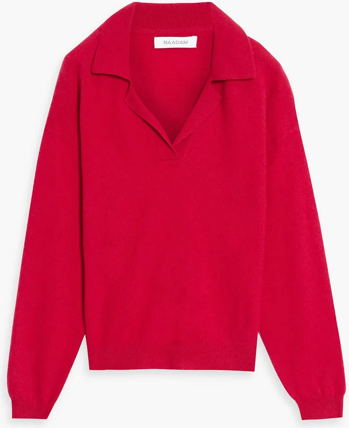 Cashmere polo sweater
