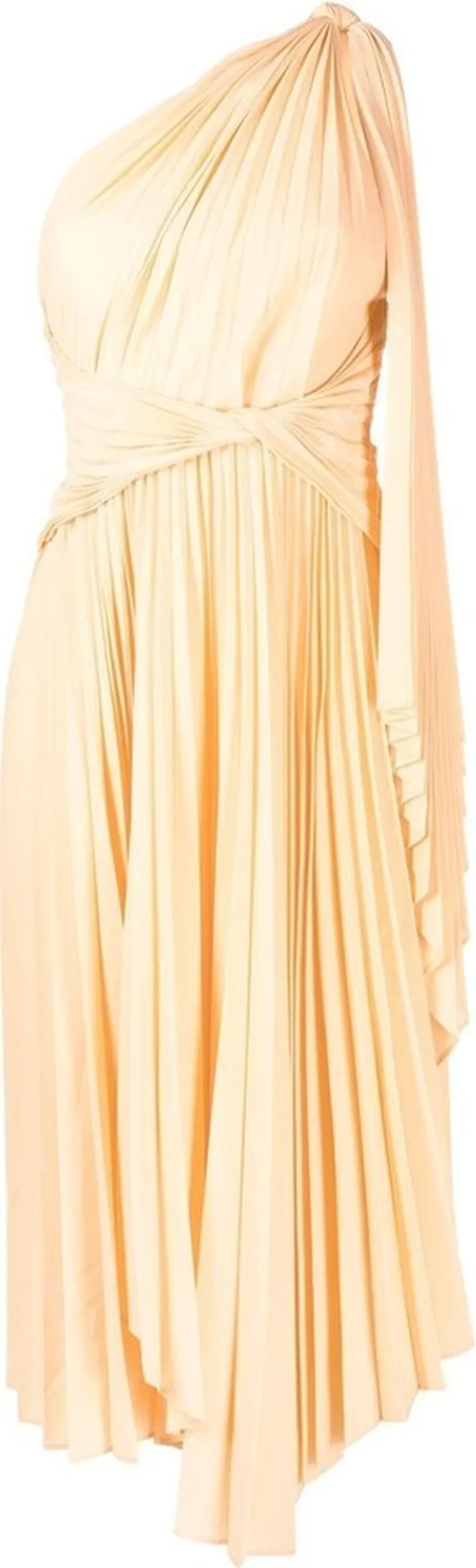 Kalora draped one-shoulder dress