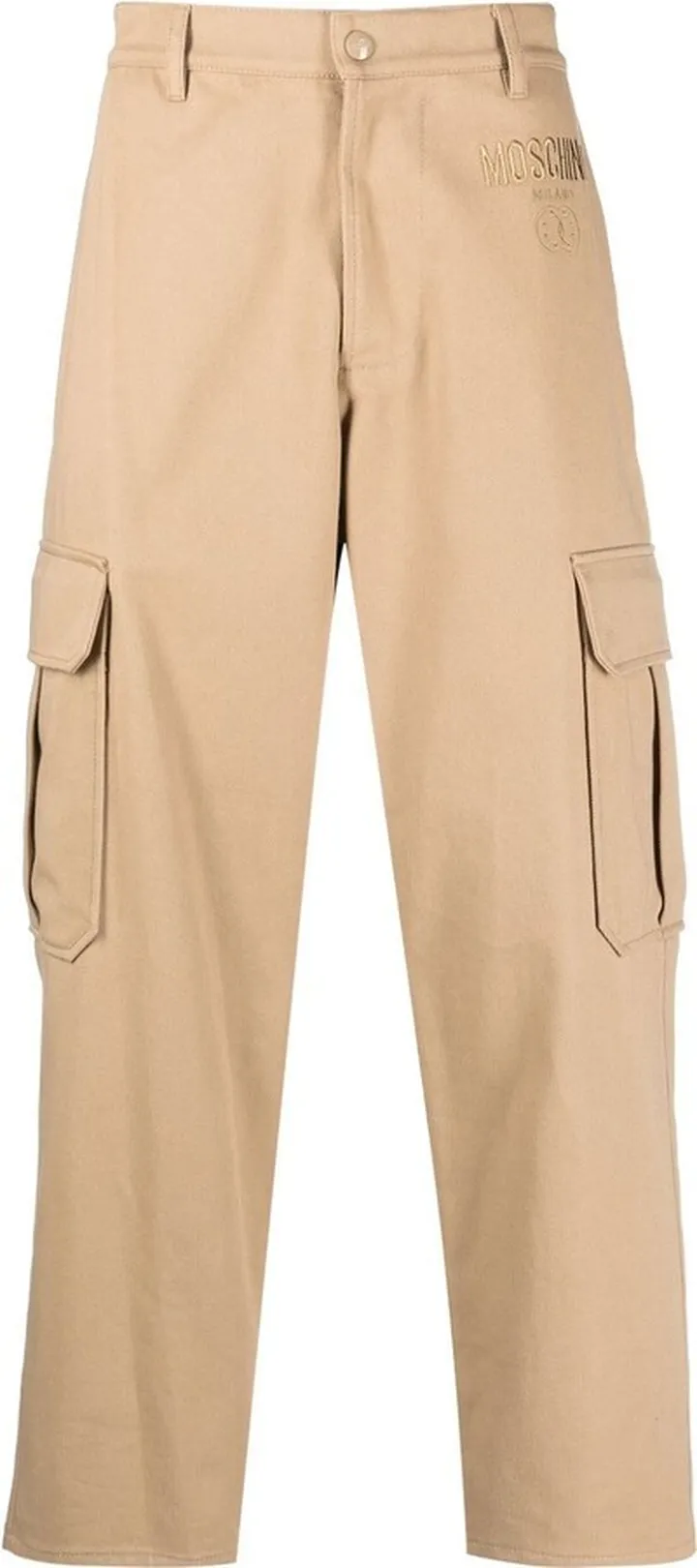 Cargo-Pocket Wide-Leg Trousers