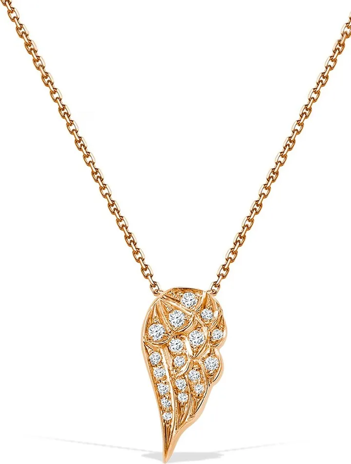18kt rose gold brilliant cut diamond Tiara pendant
