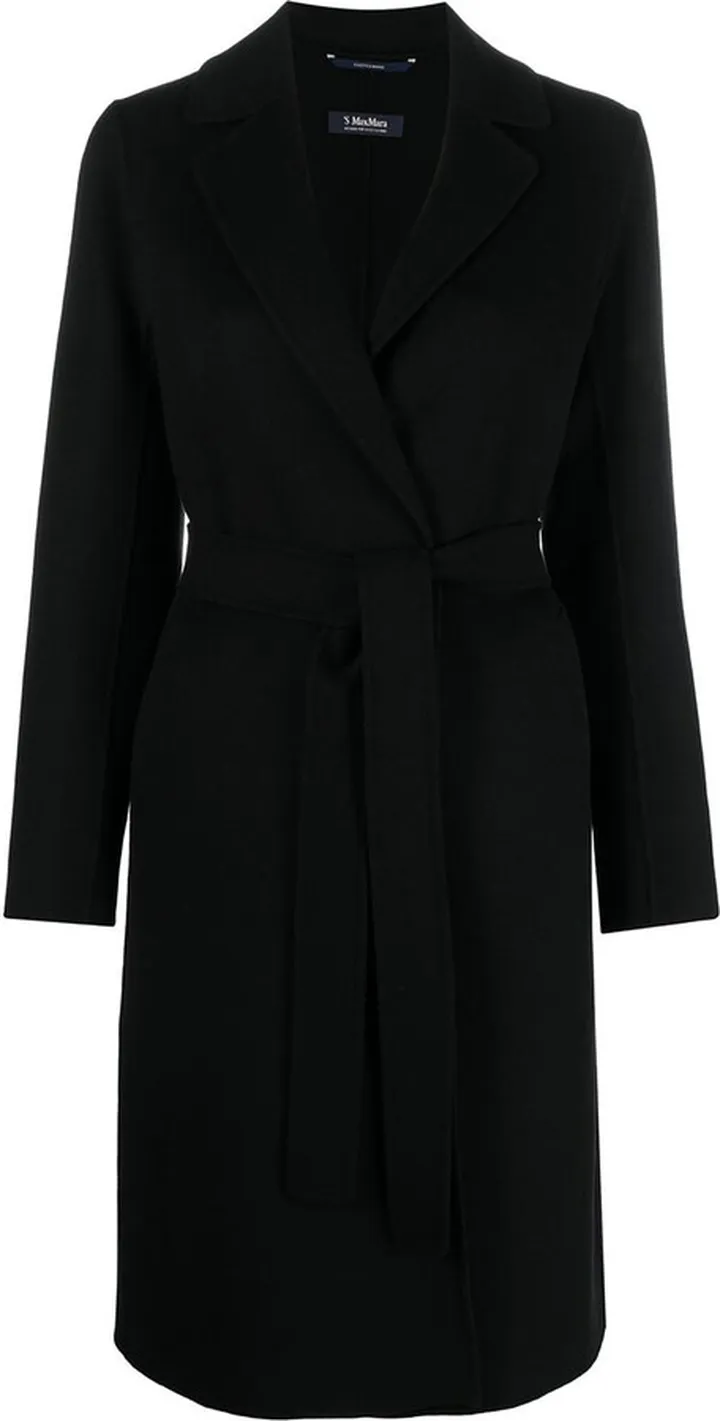 Tied-Waist Wool Coat
