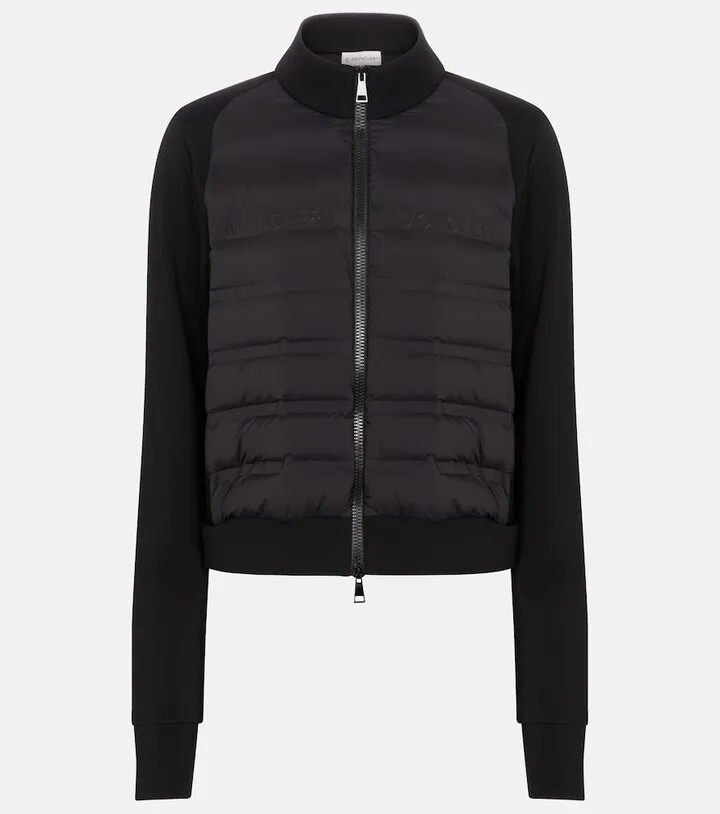 Quilted down jacket