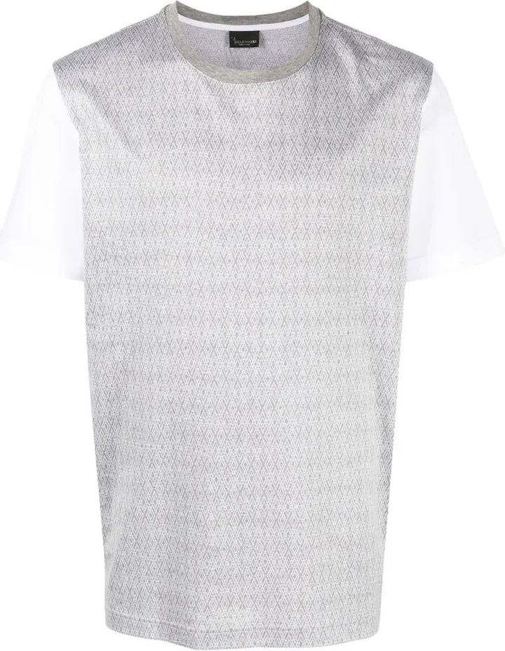 two-tone cotton T-shirt