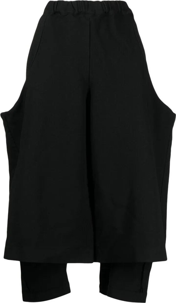 Two-Pocket Cotton Cropped Trousers