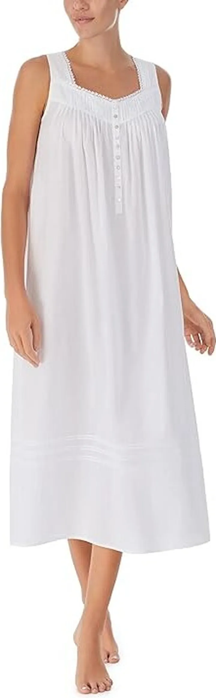 Eileen West Sleeveless Ballet Gown (White) Women's Pajama
