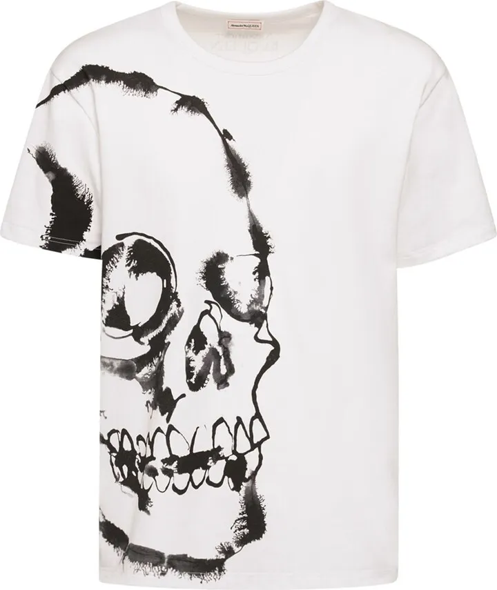 Skull printed cotton t-shirt