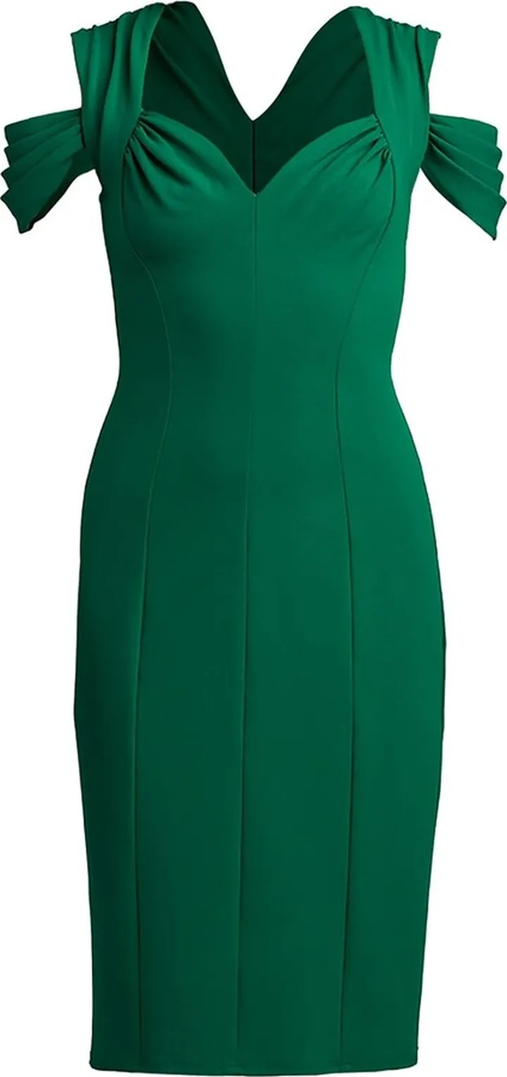 Emary off-shoulder midi dress