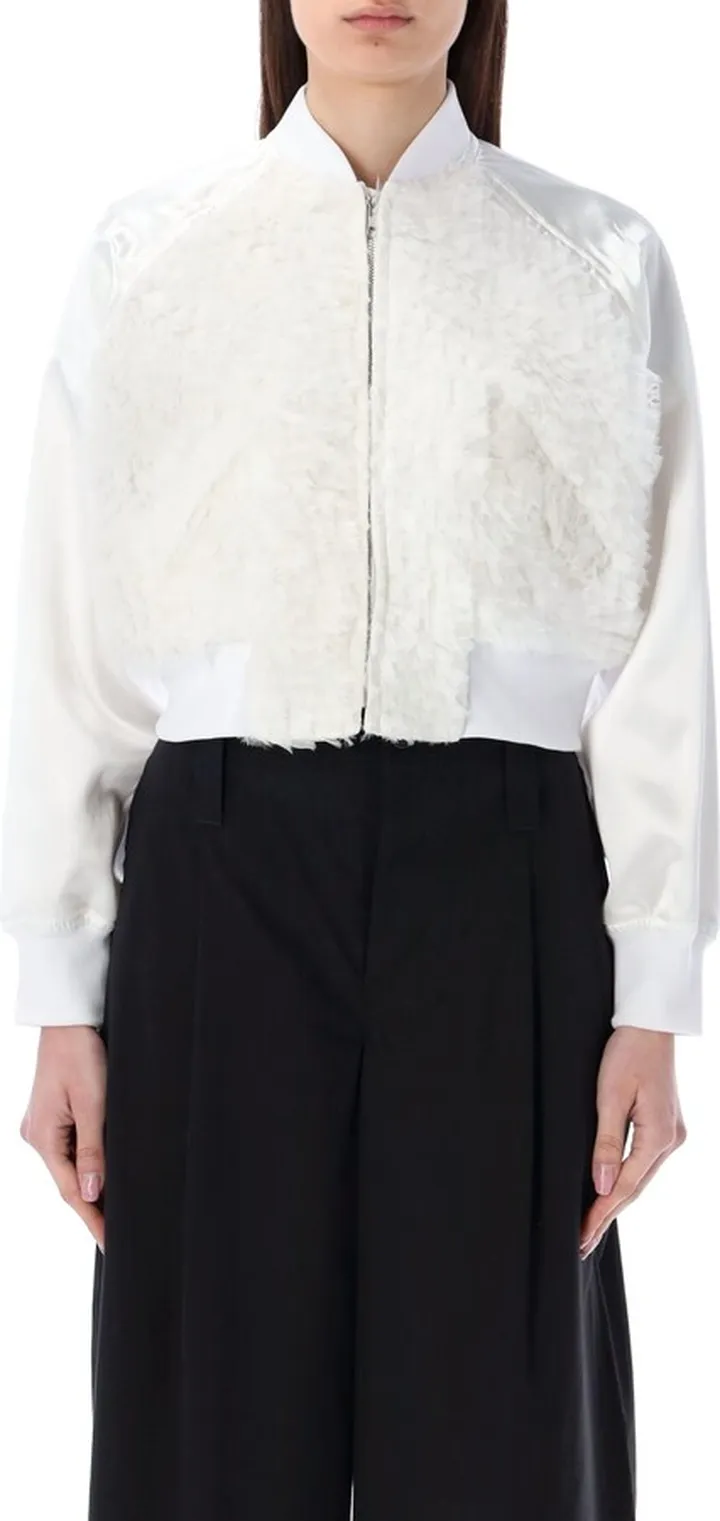 Cropped Bomber Jacket