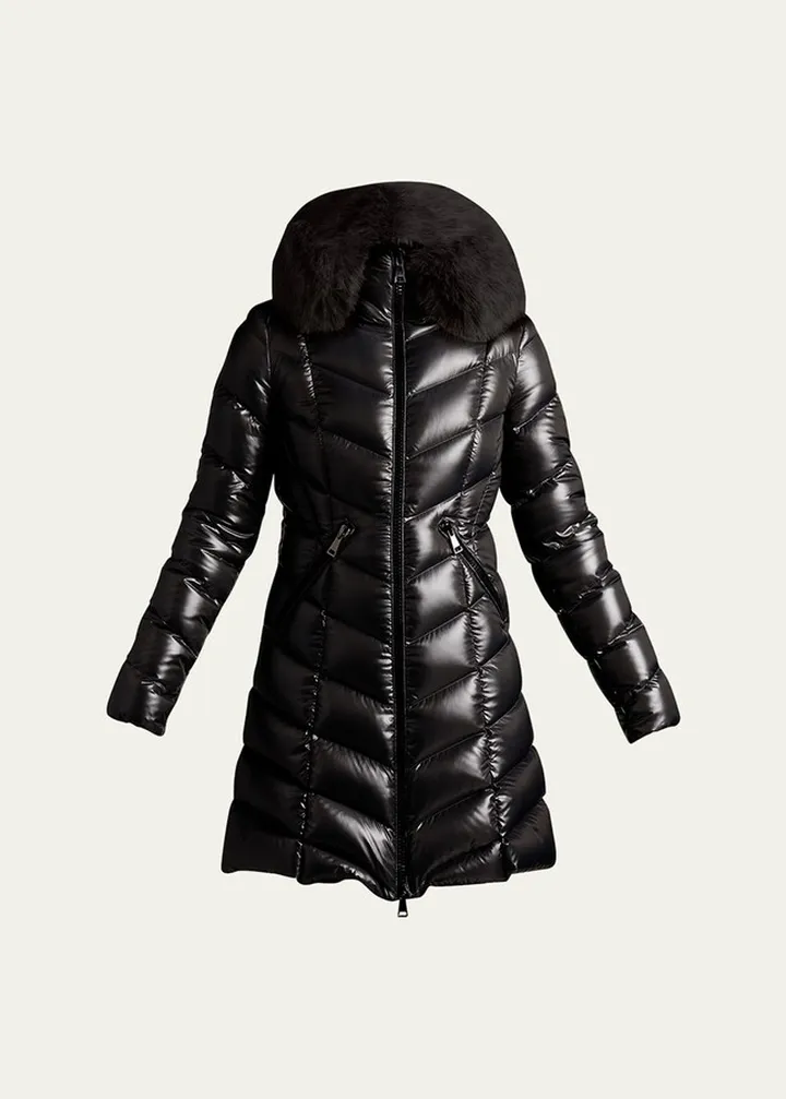 Fulmarre Faux Fur Long Puffer Coat