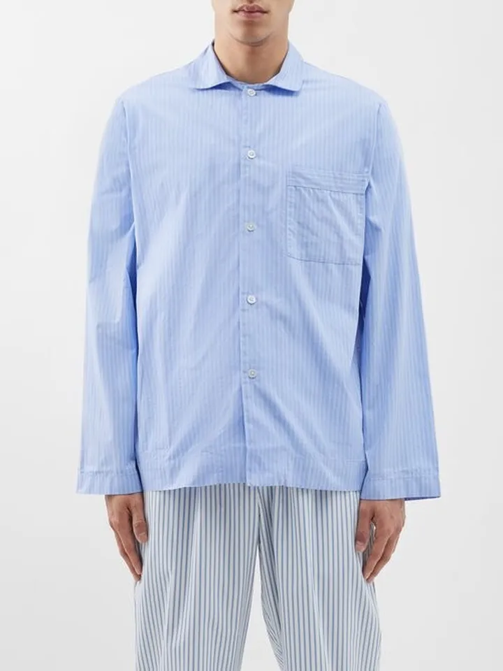 Striped Organic-cotton Pyjama Shirt