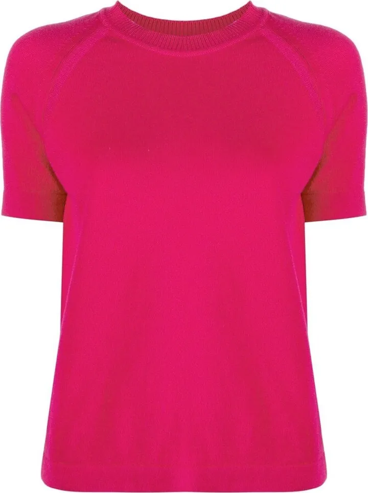 Short-Sleeved Cashmere Top