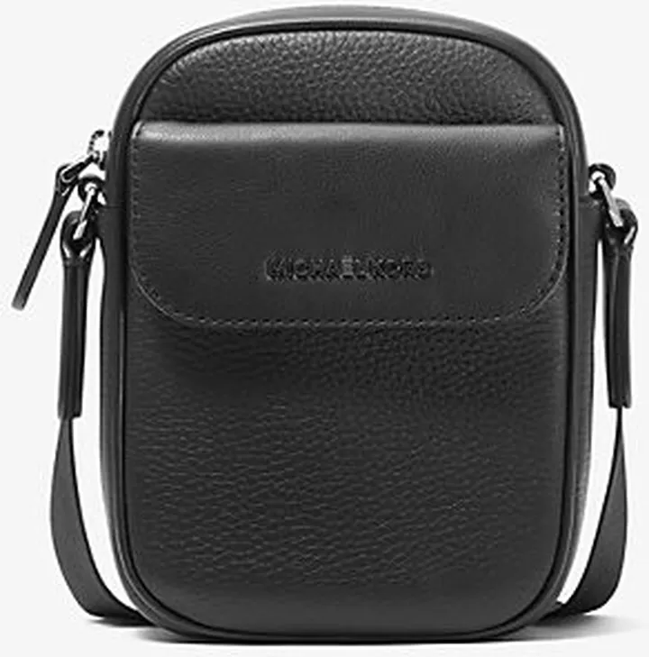 Hudson Pebbled Leather Smartphone Crossbody Bag