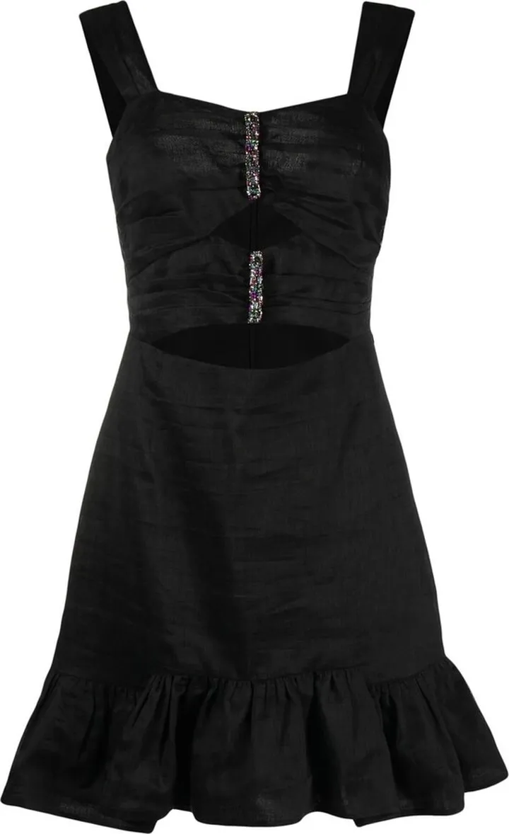 Cut-Out Ruched Dress