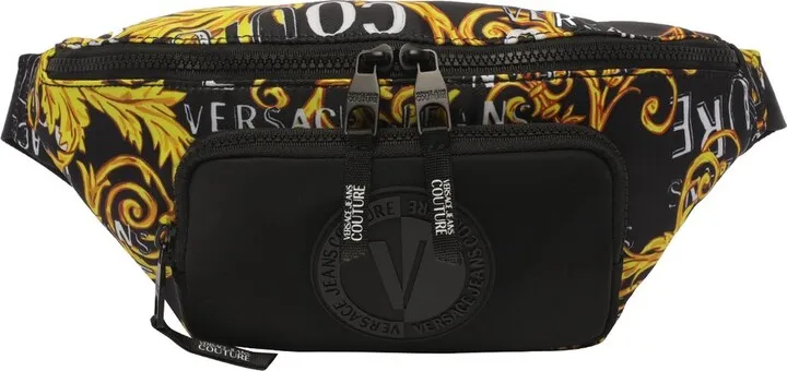 Versace Jeans Couture Logo-Printed Zipped Belt Bag