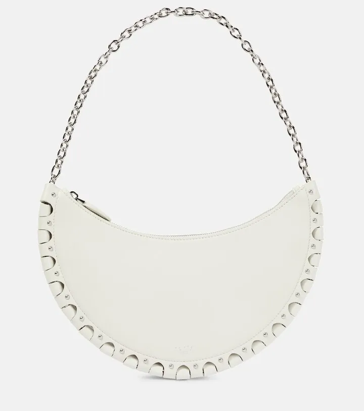 Le Demi-Lune Small leather shoulder bag