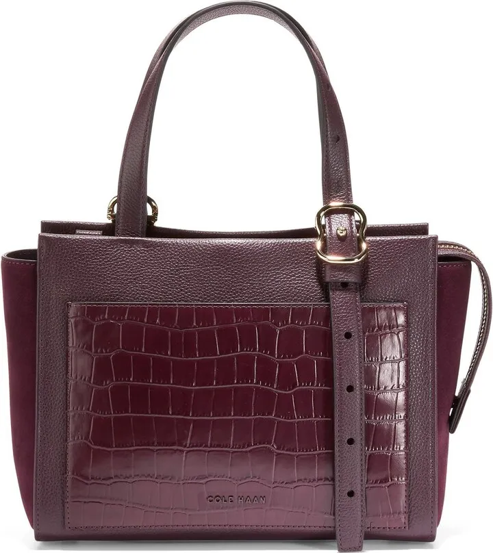 3-in-1 Convertible Leather Tote Bag