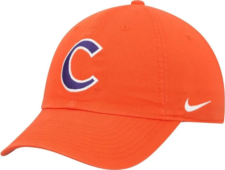 Men's Nike Orange Clemson Tigers Heritage86 Logo Adjustable Hat