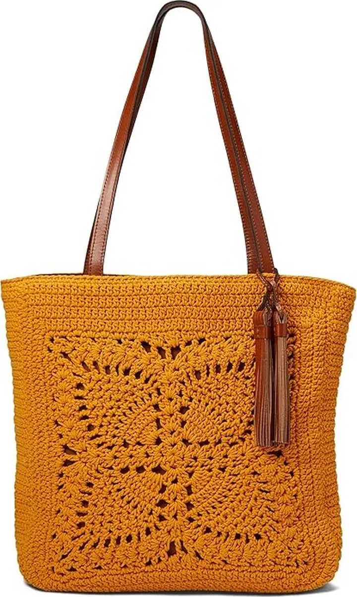 Patricia Nash Naomi Crochet Bag (Sunset) Handbags