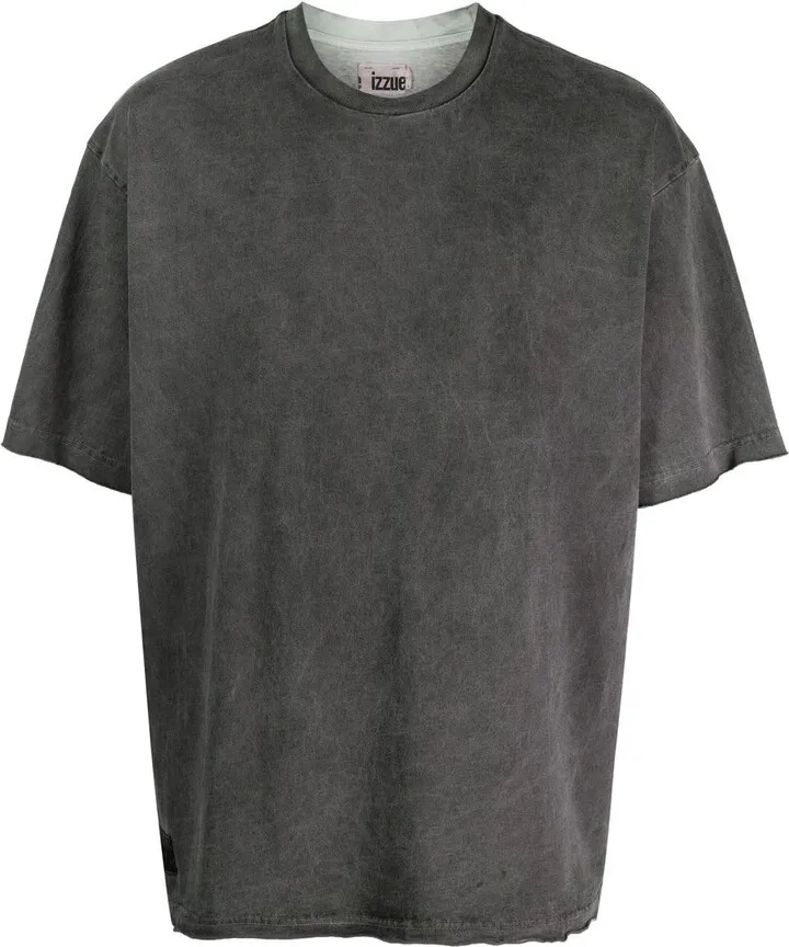 logo-print washed T-shirt