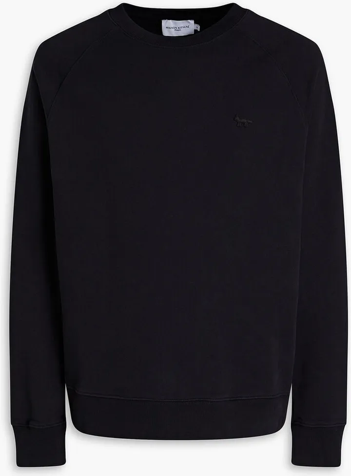 Appliquéd French cotton-terry sweatshirt